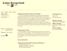 Tablet Screenshot of coplaysaengerbund.com